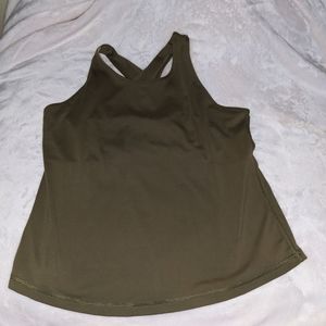 $ 2 for 50$ Lululemon army green short tank